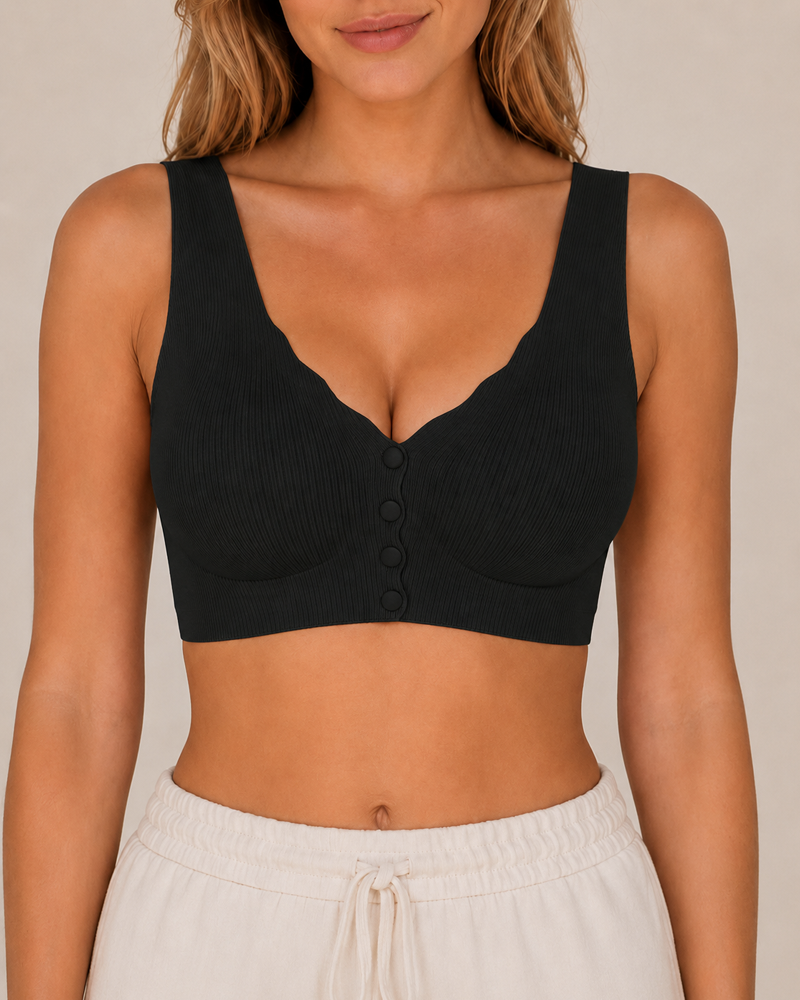 Front Closure Seamless Comfortable Wire-free Bra