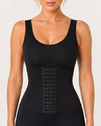 4-in-1 Seamless Front Closure Tummy Control Wire-Free Bra Crossback Shaping Vest