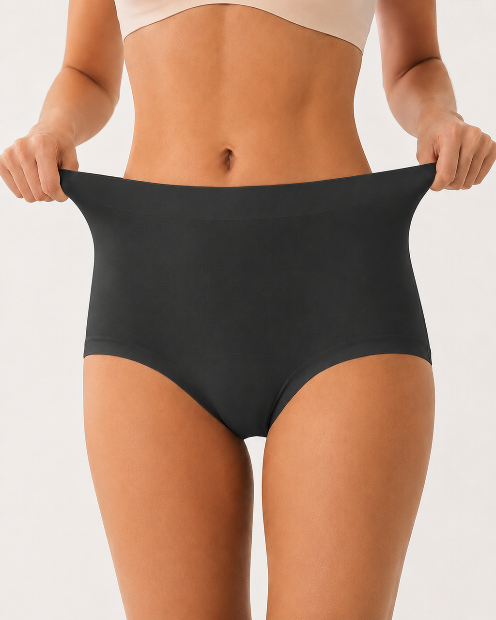 5-Pack High Waist Seamless Lyocell Cotton Briefs