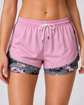 Casual Stretch Colorblock Lined Athletic Shorts