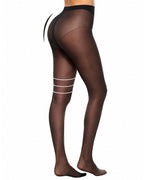 2-Pack 20D High-Waisted Sheer Silky Nylon Pantyhose
