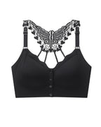 Seamless Front-closure Push-up Butterfly Back Bra