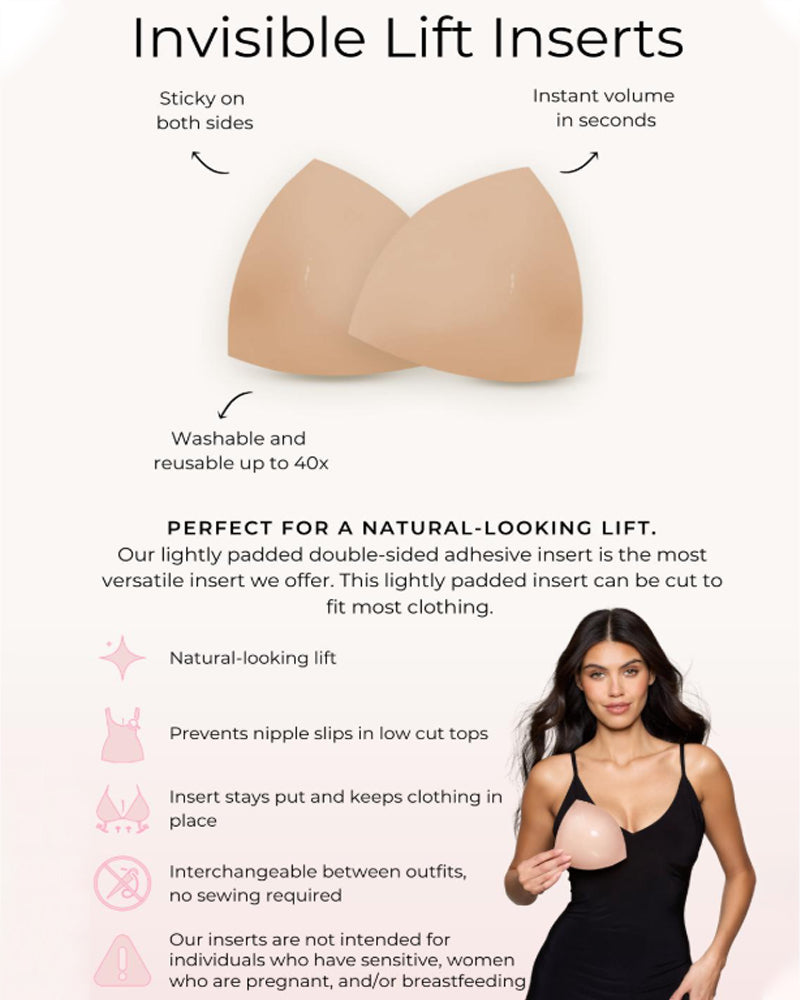 Seamless Adhesive Invisible Lifting and Gathering Breast Pads