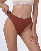 Women's Seamless Sports Fitness Solid Color Elastic T-Thong