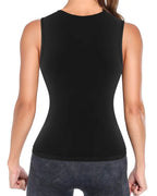 Women's Sweat-Inducing Adjustable Zipper Abdominal Shaping Sauna Waist Training Vest