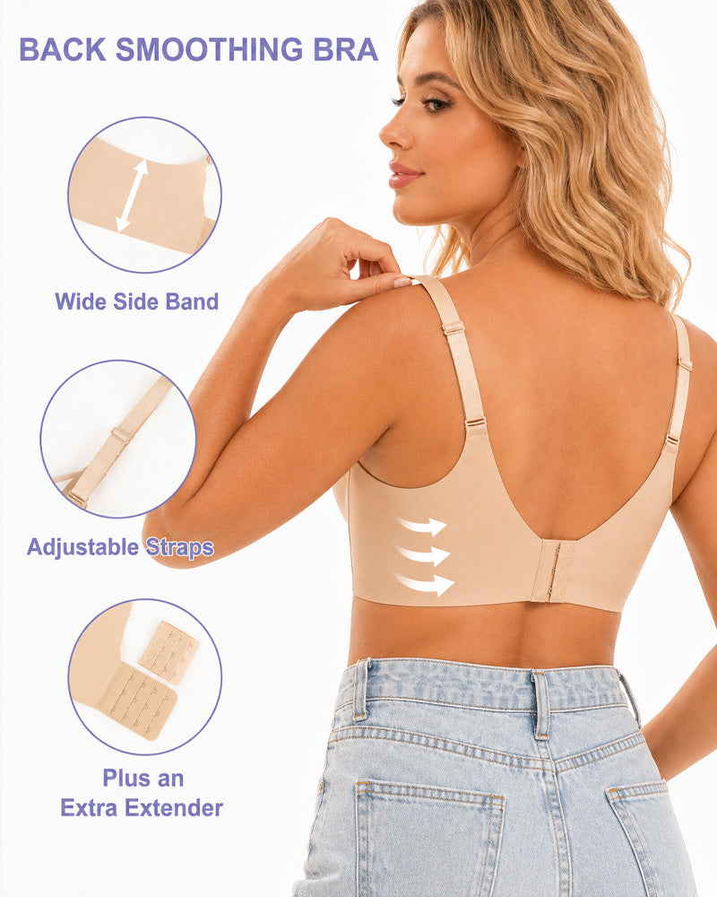 Women's Wire-free Padded Push-up Seamless T-shirt Bra