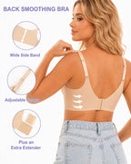 Women's Wire-free Padded Push-up Seamless T-shirt Bra