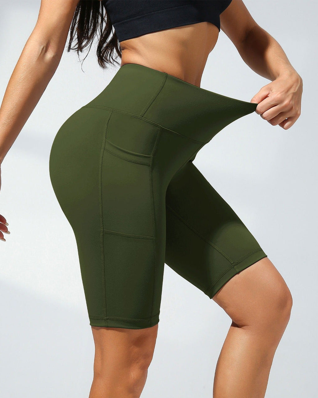 Women's Casual Sports Loose Cycling Shorts with Pockets