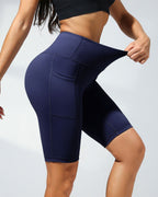 Women's Casual Sports Loose Cycling Shorts with Pockets