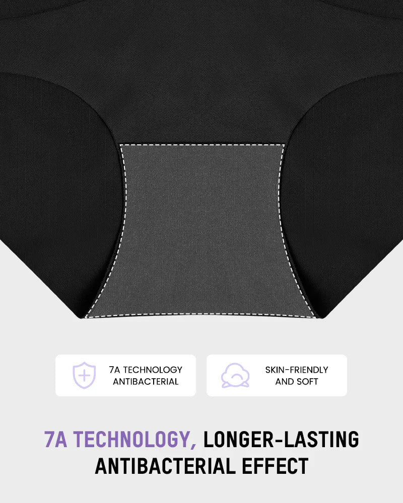5-Pack Lace Trim Cotton Seamless Panties