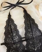 Women's Sexy Solid Color Lace Pajamas