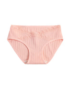 Lace-trimmed Pure Cotton Breathable Comfort Stretch Briefs