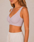 Front Closure Seamless Comfortable Wire-free Bra