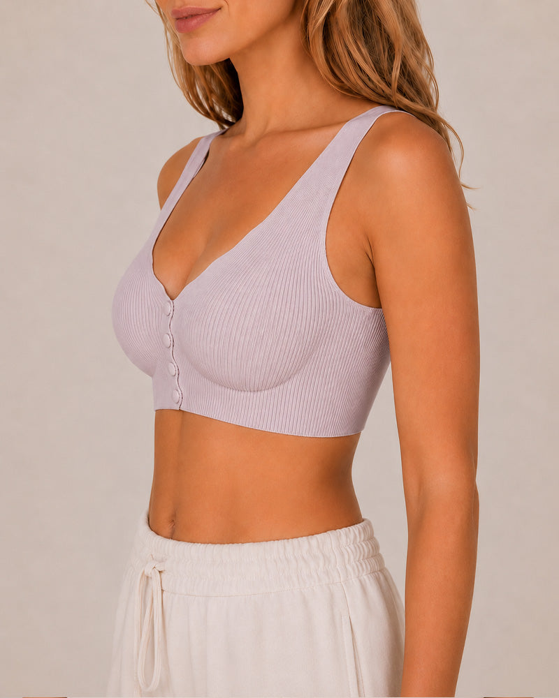 Front Closure Seamless Comfortable Wire-free Bra