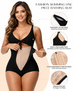Women's One-Piece Swimsuit with Built-in Shaping