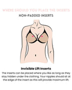 Seamless Adhesive Invisible Lifting and Gathering Breast Pads