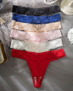 Sexy Pure Cotton Lace Low-rise Seamless Thong
