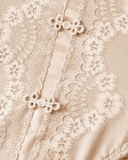 Plus Size Lace Sheer Mesh Seamless High-waisted Panties