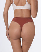 Women's Seamless Sports Fitness Solid Color Elastic T-Thong
