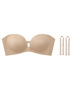 Women's Strapless Front-Closure Seamless Bra
