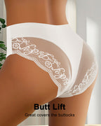 Patchwork Lace Sexy Seamless Elastic Panties