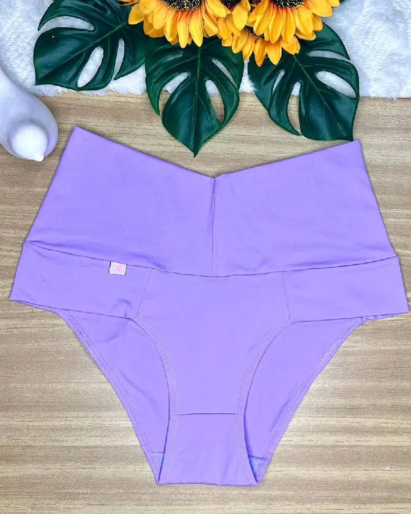 Women's High-waisted Stretch Solid Color Soft Comfortable Briefs
