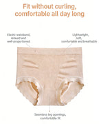 Mulberry Silk Warming Temperature-sensitive 10A Antibacterial Crotch High Elasticity Seamless Hip-lifting Panties