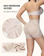 High-Waisted Double Compression Bbl Shorts With Mid-Section Tummy Control Bottoms