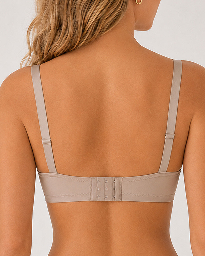 3-Pack Wire Free Comfortable Breathable Push Up Bra