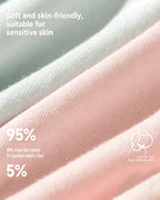Women's 10A Antibacterial Crotch Lined Cloud-Feel Cotton Comfortable Breathable Underwear