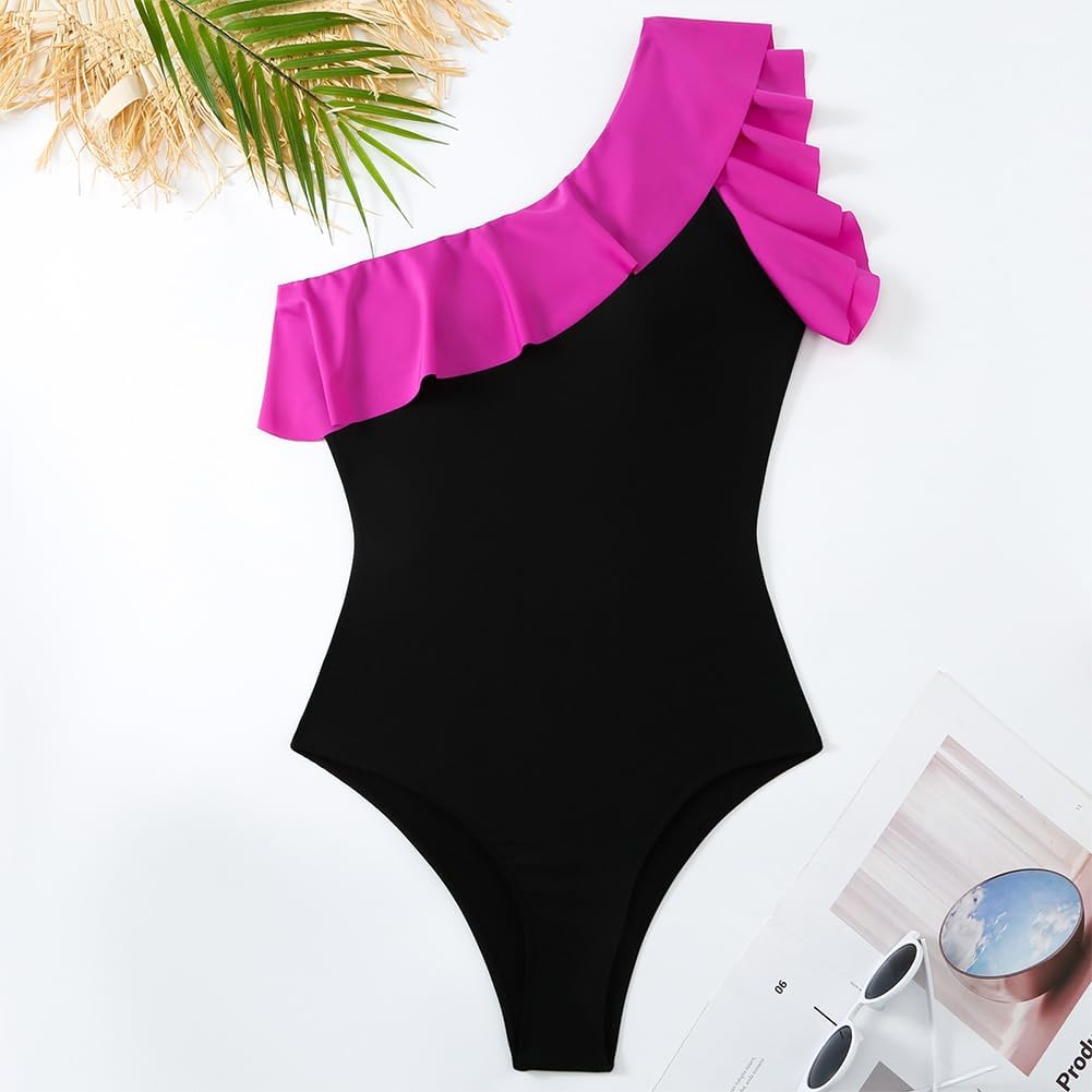 Women's One Piece Swimsuit with Beach Cover up Wrap Skirt Sarong Retro Floral Print Bikini Set Two Piece Bathing Suit