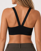 2-Pack Front Closure Deep V Seamless Push-up Wireless Bra