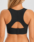 Front Closure Cross Back Wireless Posture Seamless Support Bra