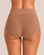 5-Pack High Waist Ribbed Pure Cotton High Elastic Briefs