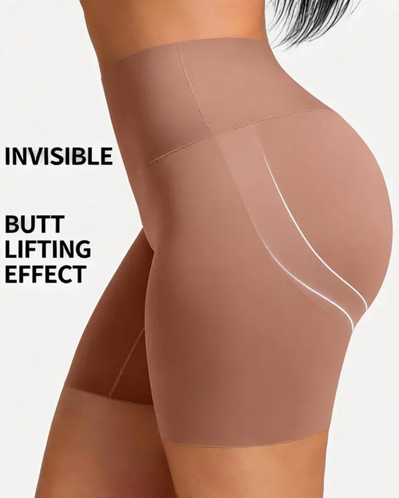 Seamless Form-fitting Tummy-control Hip-lifting Shaping Shorts