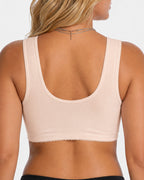 2-Pack Deep V Front Closure Lace Trim Vest Bra