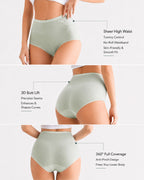 5-Pack High Waist Ice Silk Seamless Breathable Briefs