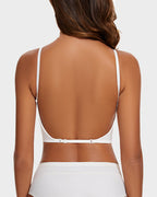 [2 Pack]Low Back Secret Plunge Bra - Black+White