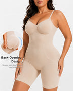 Seamless Tummy Control Back Pull-Down Bodysuit Shapewear