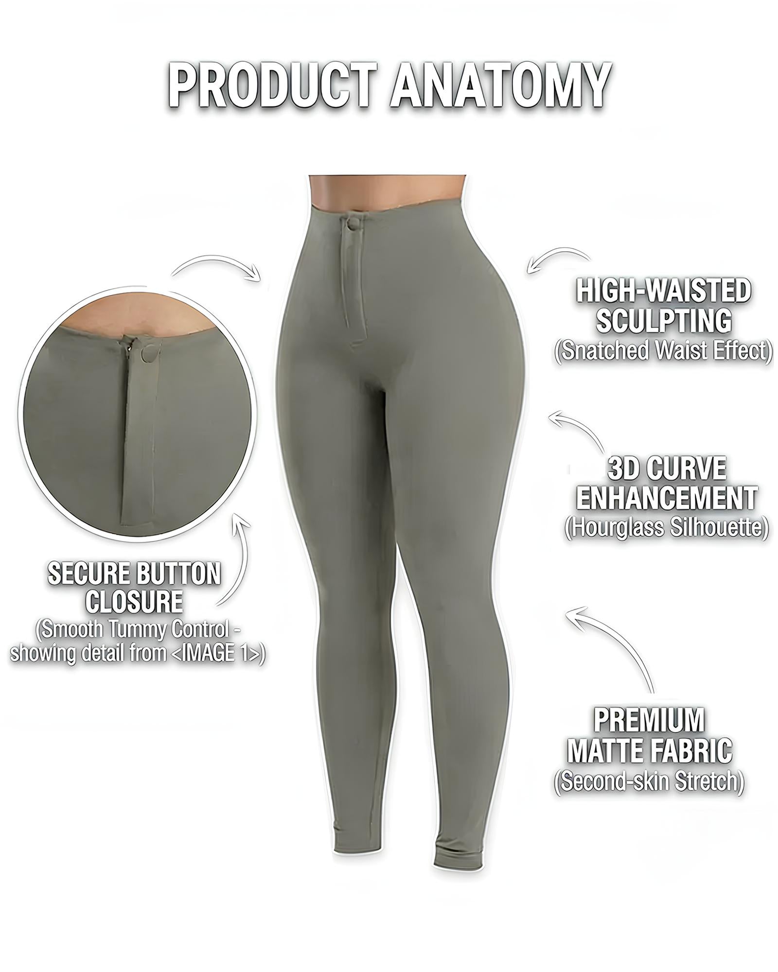 Women's High-Waisted Super Elastic Comfortable Fit Slimming Leggings