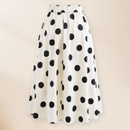 Black and White Bow Decor One Piece Swimsuit and Skirt