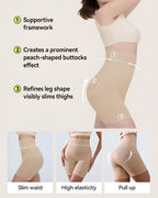 Women's High-Waisted Tummy Control and Butt Lifting Seamless Breathable Shaping Shorts