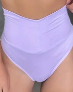 Women's High-waisted Stretch Solid Color Soft Comfortable Briefs