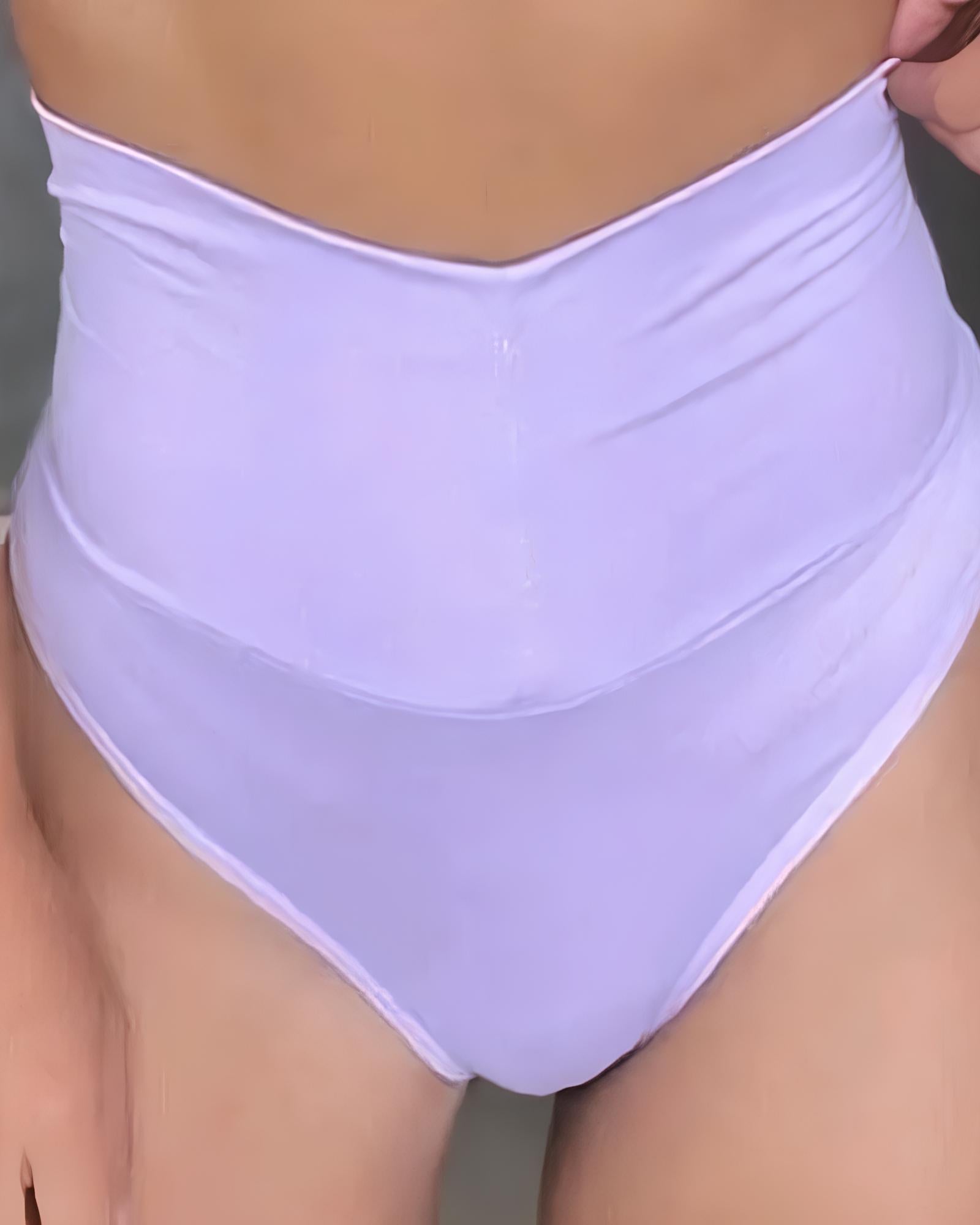 Women's High-waisted Stretch Solid Color Soft Comfortable Briefs