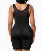 Women's V-shaped Elastic Band Design S-curve Shaping and Tummy Control Bodysuit
