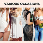 Invisible Push Up Reusable Silicone Strapless Adhesive Bra