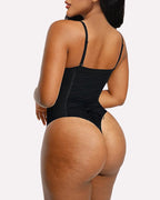 Back Lace-up Bodysuit Thong Seamless Shapewear