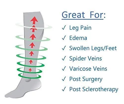 6 Pairs Of High-Elastic Breathable Calf Compression Socks For Sports and Fitness