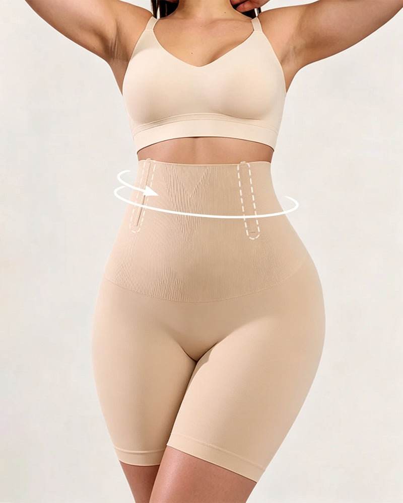 Women's High-Waisted Tummy Control and Butt Lifting Seamless Breathable Shaping Shorts