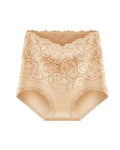 Women's High-waisted Tummy-controlling Lace Cotton Comfortable Breathable Panties